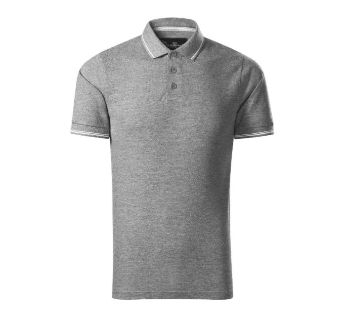 model 20632075 plain polokošile pánská tmavě šedý melír - MALFINI, a.s. model 20632075 plain polokošile pánská tmavě šedý melír - MALFINI, a.s.