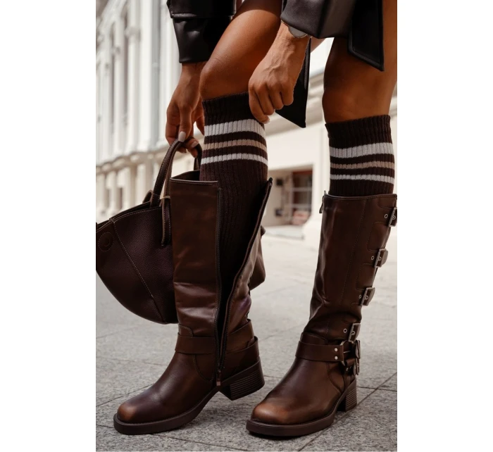 Dámske pruhované ponožky s prúžkami 1610.001 Dámske pruhované ponožky s prúžkami 1610.001