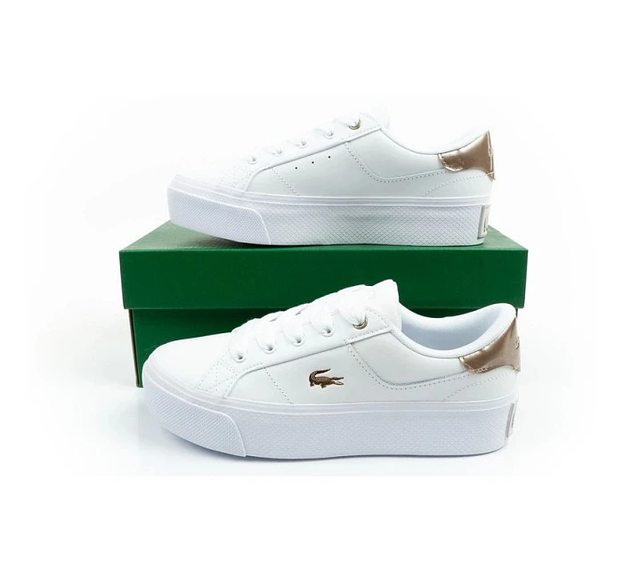 dámské sportovní boty model 22093835 Platform 126 white fashionable dámské - Lacoste dámské sportovní boty model 22093835 Platform 126 white fashionable dámské - Lacoste