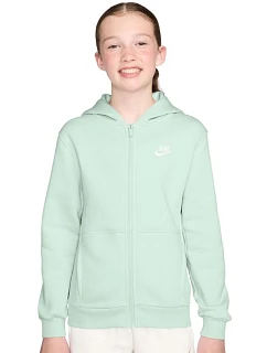 Dětská mikina Nike Sportswear Club Fleece, mátová, FD3004 394 L