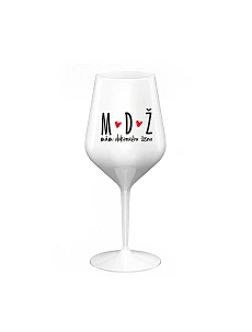 I HAVE A PERFECT WOMAN - biely nerozbitný pohár na víno 470 ml