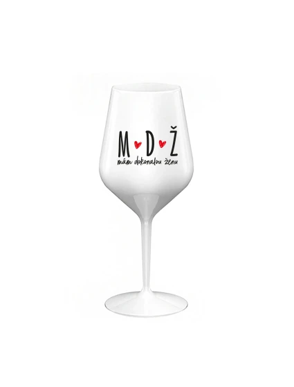 I HAVE A PERFECT WOMAN - biely nerozbitný pohár na víno 470 ml I HAVE A PERFECT WOMAN - biely nerozbitný pohár na víno 470 ml