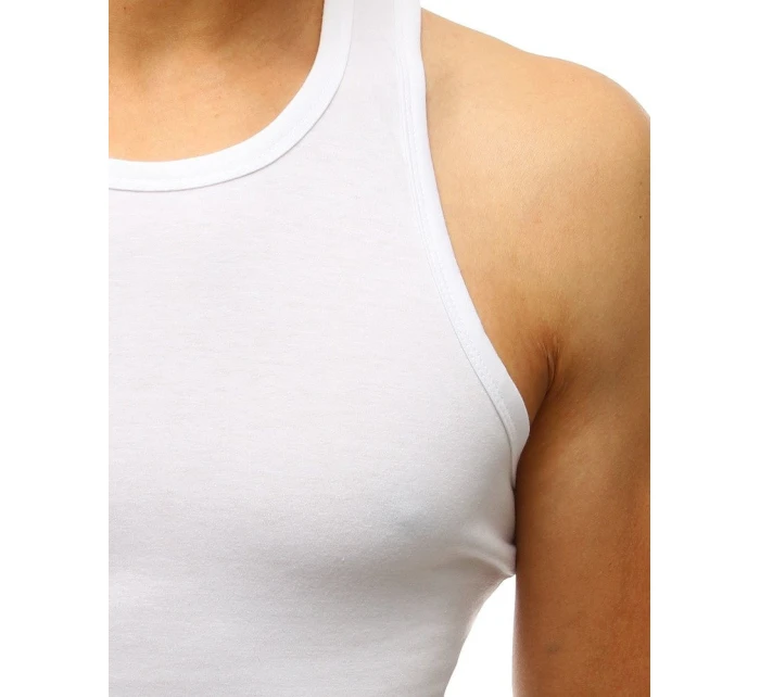 Pánské tílko bez potisku bílé Dstreet model 21962197 - FashionStreet