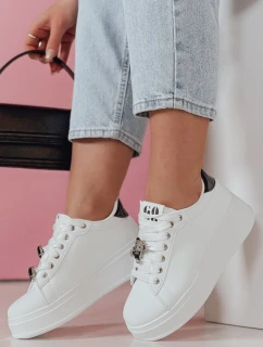 Dámske tenisky na platforme SOLICIA black FashionStreet ZY0873