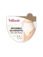 Dámske tvarujúce tangá INVISIBLE SILHOUETTE MID WAIST THONG – BELLINDA – telová farba