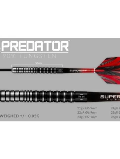 Šipky Harrows Predator 90% Steeltip