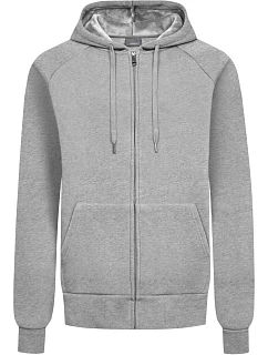 Promodoro 5500 Unisex mikina s kapucňou z hrubej bavlny 40.5500 heather grey