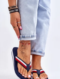 Dámské žabky na platformě Big Star model 21610799 námořnická modrá - Big Star Shoes