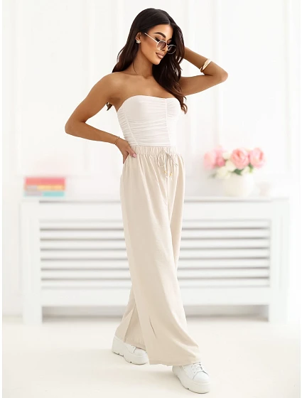 Spodnie CS SP model 22099810 jasny beżowy - FPrice