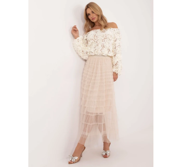 Spódnica TW SD BI model 21788970 beżowy - FPrice Spódnica TW SD BI model 21788970 beżowy - FPrice