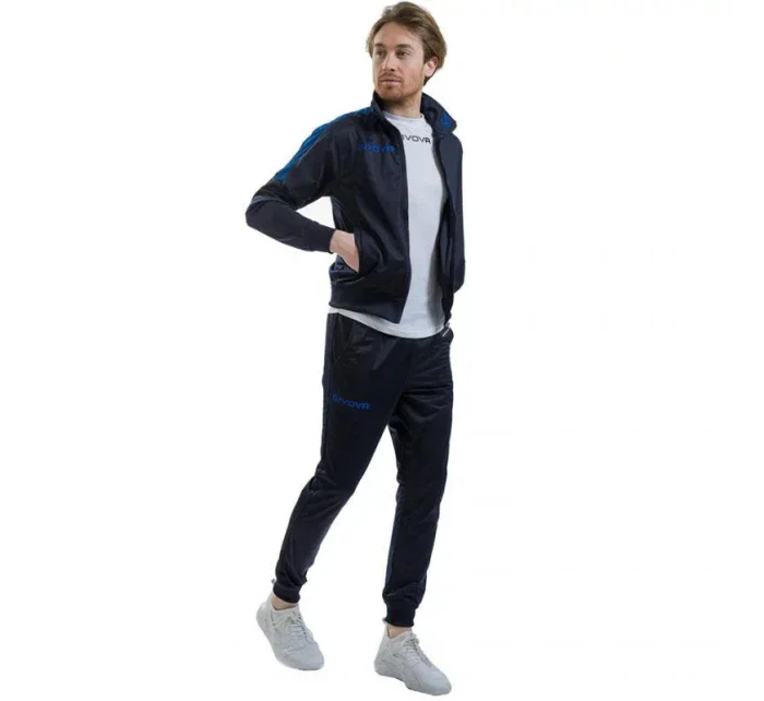 Pánska tepláková súprava Givova Tuta Revolution M TR033 0402 tm.modrá - Givova Pánska tepláková súprava Givova Tuta Revolution M TR033 0402 tm.modrá - Givova