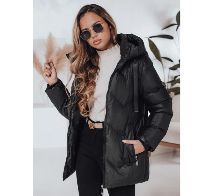 Dámská zimní bunda černá prošívaná model 21990826 - Dstreet