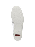 Pohodlné kožené sandále Rieker W RKR665 white