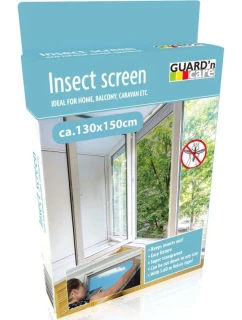 MOSKYTIÉRA NA OKNO 130X150 ČIERNY POLYESTER + PÁSIK NA SUCHÝ ZIPS