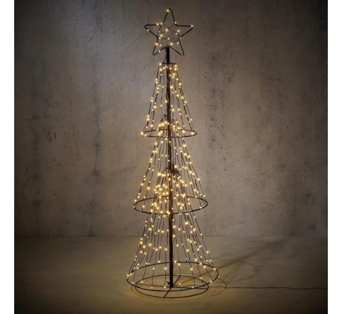 DEKORATÍVNY VIANOČNÝ STROMČEK 310 LED TEPLÁ BIELA 150 CM LUCA