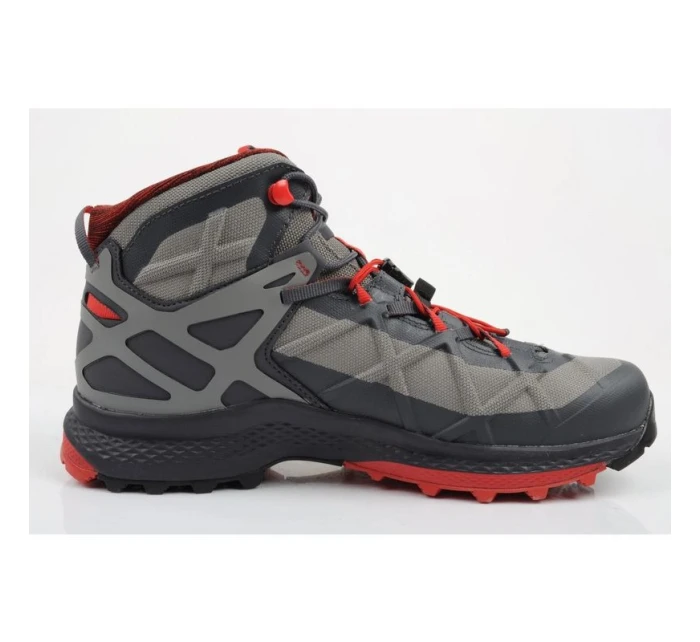 Aku pánska turistická členková obuv Rocket Gore-tex sivá červená