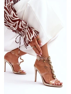 Vysoké Sandály D&A Zlaté model 21625845 - Boto