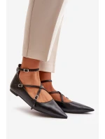 Dámské Baleríny S  A Pásky Černé model 21670182 - Boto