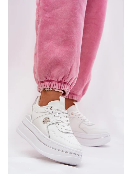 Dámské Sportovní Boty Na Platformě Bílé model 21687811 - Boto Dámské Sportovní Boty Na Platformě Bílé model 21687811 - Boto