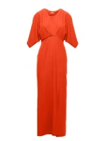 model 18429012 Maxi šaty korálová - Makover
