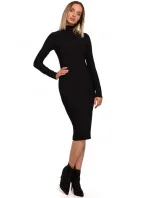 Dámské pletené šaty s rolákem model 17916013 - Moe
