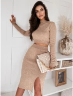 Dámsky set 2 v 1 ALLURE camel FashionStreet AY0962