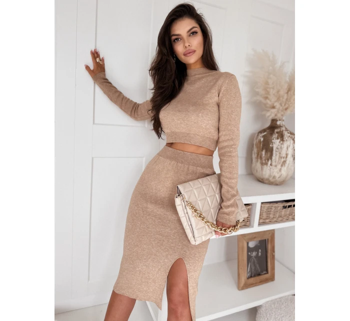 Dámsky set 2 v 1 ALLURE camel FashionStreet AY0962