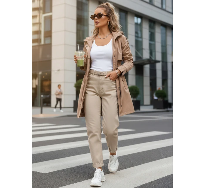 Dámská přechodná bunda parka béžová Dstreet model 21974372 - FashionStreet