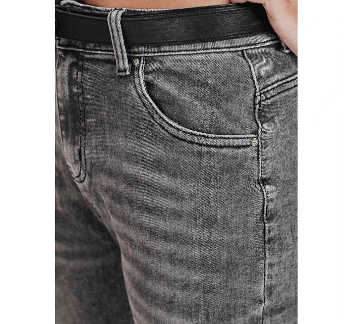 Dámske šedé džínsy mom fit FashionStreet UY2751