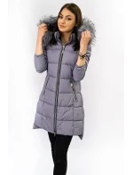 PIKOWANA DAMSKA KURTKA ZIMOWA Z KAPTUREM model 21242054 - Libland