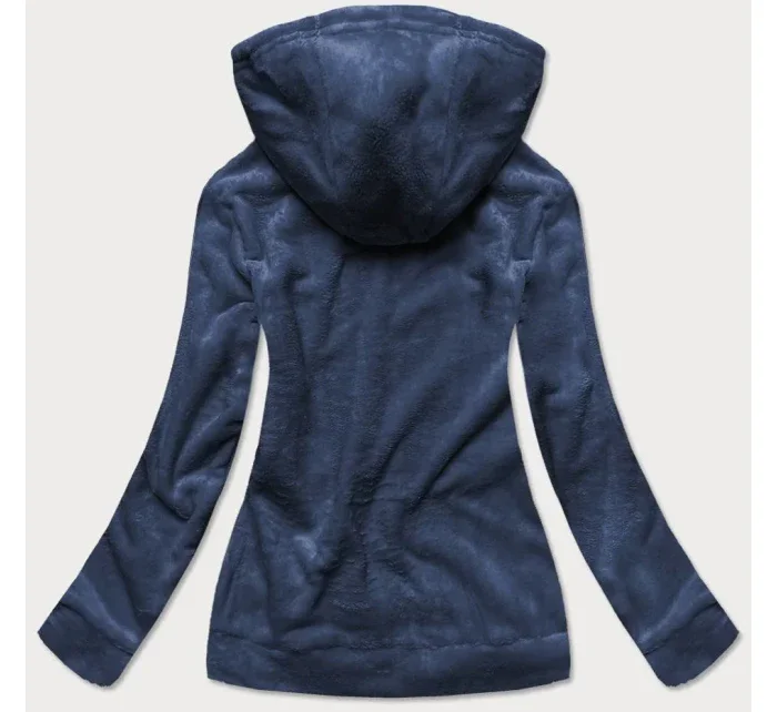 Tmavo modrá dámska plyšová mikina (HH033) Tmavo modrá dámska plyšová mikina (HH033)