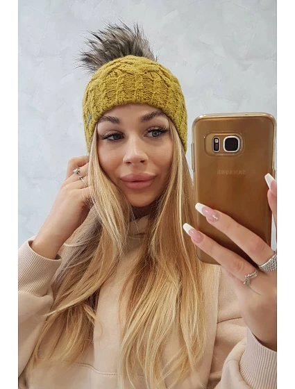 Čepice Daria model 18750091 kiwi fleece - K-Fashion