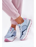 Zamszowe Lekkie Buty Sportowe Damskie Big Star RR274236 HI-POLY SYSTEM Niebieskie