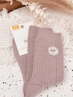 Dámské vlněné šedé ponožky