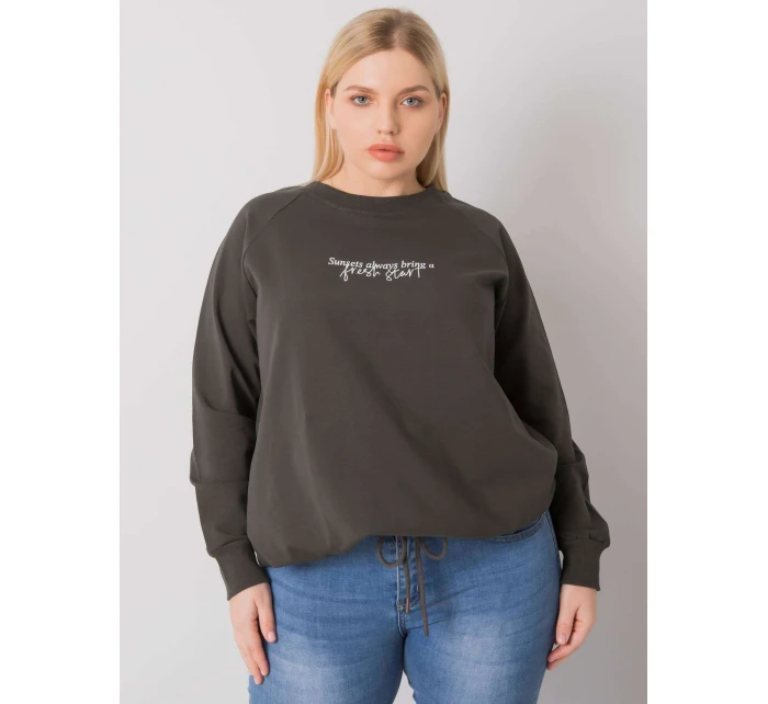 Mikina RV BL model 17508459 tmavá khaki - FPrice Mikina RV BL model 17508459 tmavá khaki - FPrice