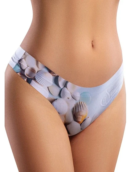 Dámske brazilky Fresh Summer Shells lilac - Meméme