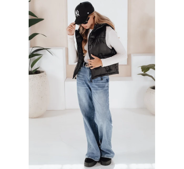 CEDAR dámska prešívaná vesta čierna FashionStreet TY3780