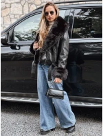Dámská bunda ramones s kožešinou černá Dstreet model 21993128 - FashionStreet