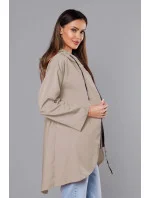 Tenký asymetrický dámsky kakaový prehoz (B8117-12)