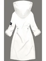 Tenký dámský přehoz přes oblečení ve barvě s kapucí model 18013328 - S'WEST