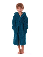 Detský župan Athena s kapucňou 3116 petrol - Vestis