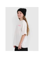 Dievčenské tričko oversize s potlačou 4F 4FJRAW25TTSHF2935-11S Dievčenské tričko oversize s potlačou 4F 4FJRAW25TTSHF2935-11S