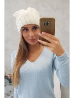 Dámska čiapka Liliana K375 ecru Dámska čiapka Liliana K375 ecru