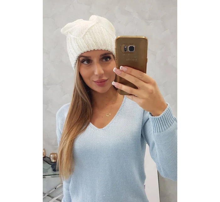 Dámska čiapka Liliana K375 ecru Dámska čiapka Liliana K375 ecru