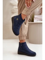 Śniegowce Damskie Ocieplane Granatowe Helis Śniegowce Damskie Ocieplane Granatowe Helis