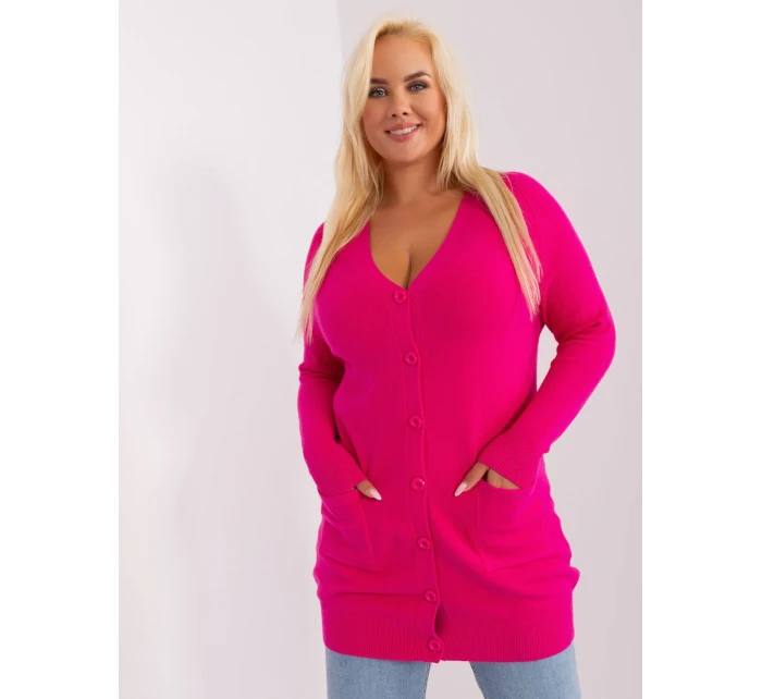 Sweter PM SW model 18917693 fuksjowy - FPrice Sweter PM SW model 18917693 fuksjowy - FPrice