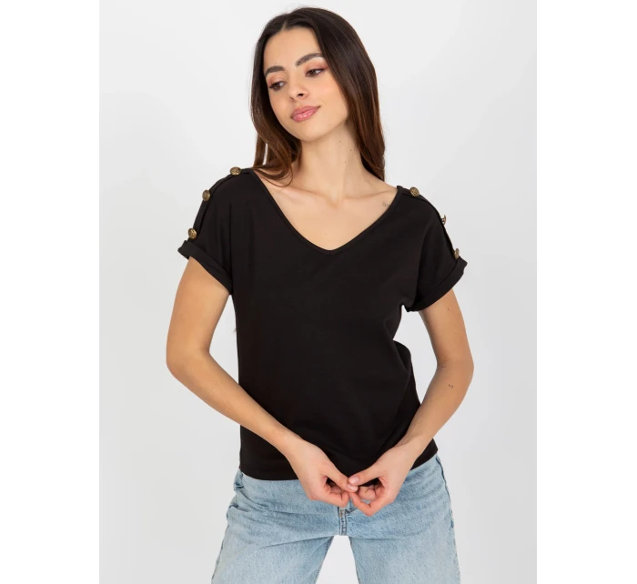 Dámská halenka TW BZ BL model 18027442 černá - FPrice Dámská halenka TW BZ BL model 18027442 černá - FPrice