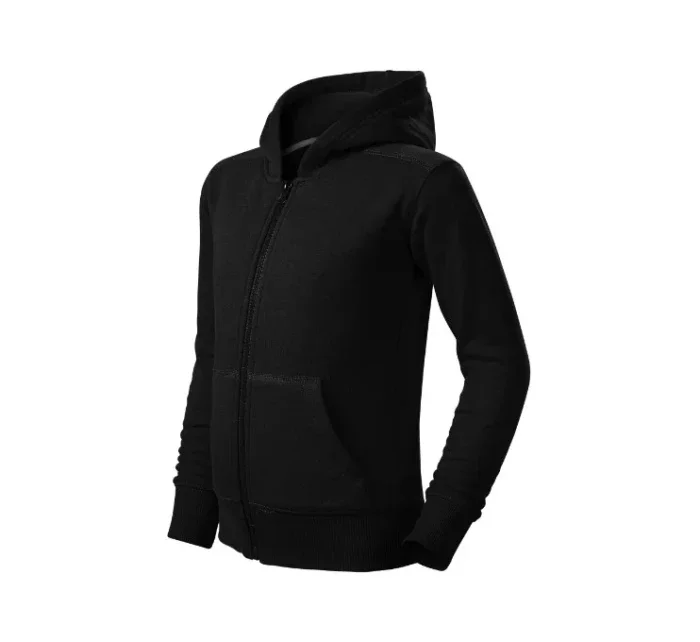 Trendy mikina na zips pre deti čierna