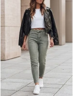 Dámske džínsové nohavice slim fit s opaskom SLIMFIZ modré FashionStreet UY2494 Dámske džínsové nohavice slim fit s opaskom SLIMFIZ modré FashionStreet UY2494
