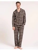 Pyžamo Moraj PDM5700-003 s dlhými rukávmi, veľkosti M–4XL, na zapínanie